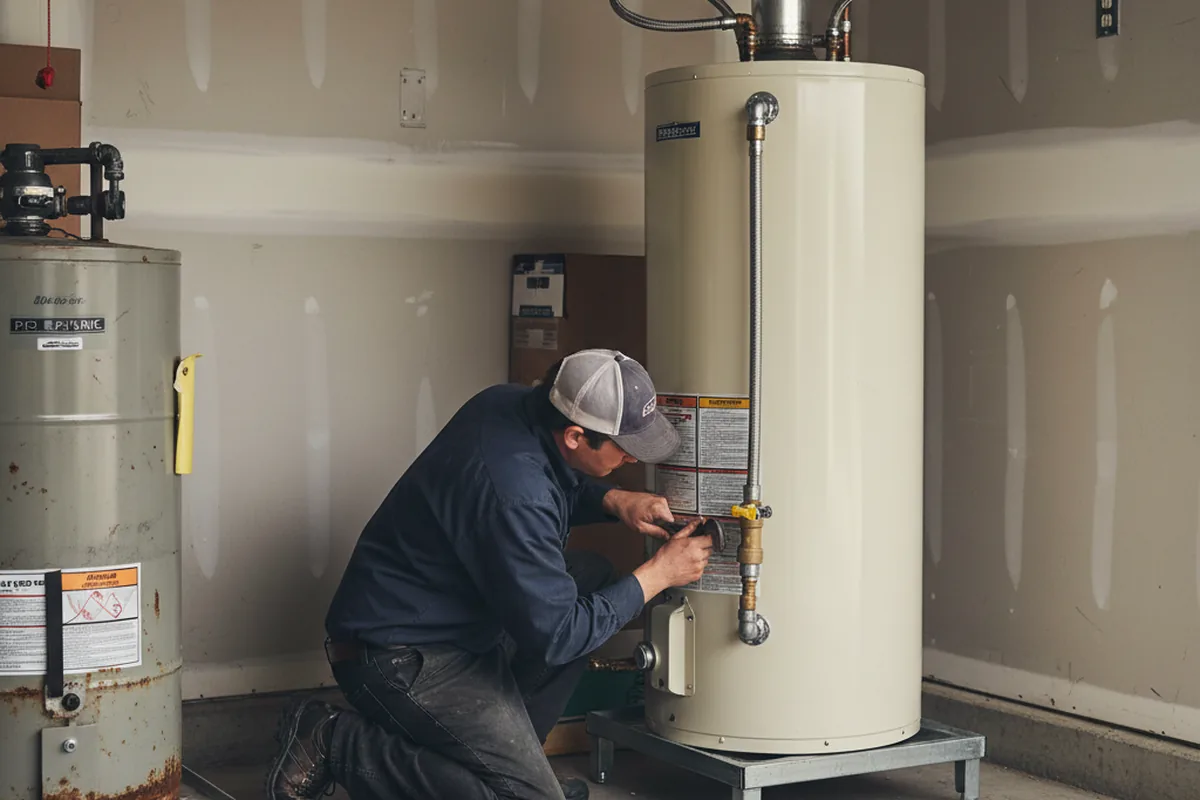 Water heater and shutoff valve replacement in Mount Freedom