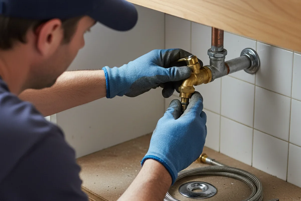 Shutoff valve and fitting work during Repiping in Mount Freedom